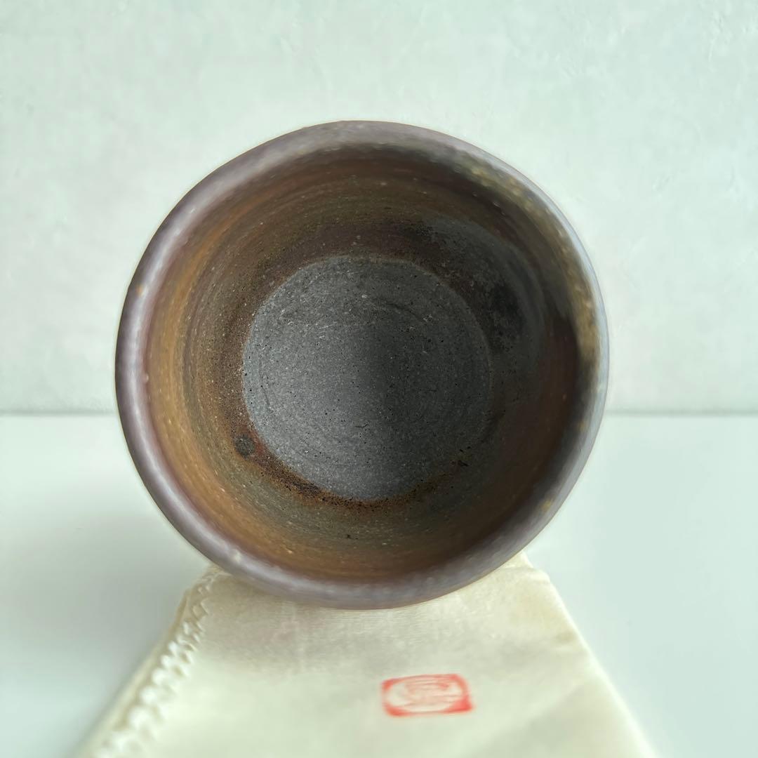 各見政峯 備前 春夏秋冬 湯呑 共箱