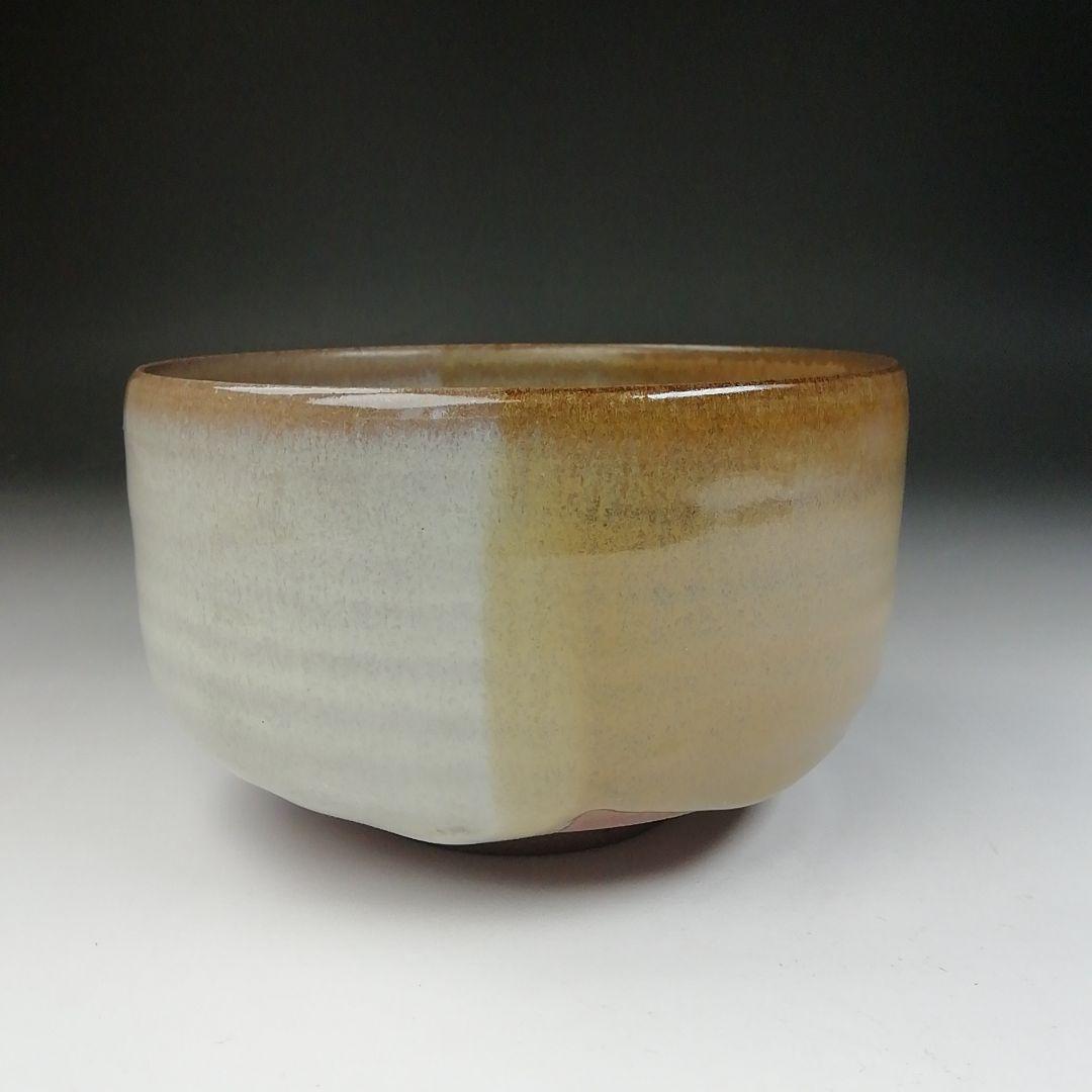 Ｔ４７７　茶碗　『高取焼』『掛分　茶碗』『高取喜恵 造』　共箱　抹茶碗　茶道具