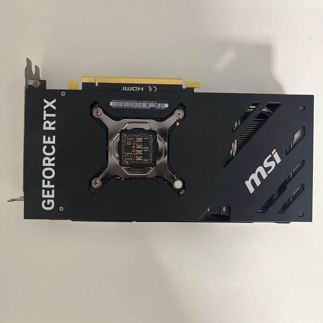 グラフィックボード・グラボ・ビデオカード MSI GeForce RTX4070 SUPER VENTUS 2X OC