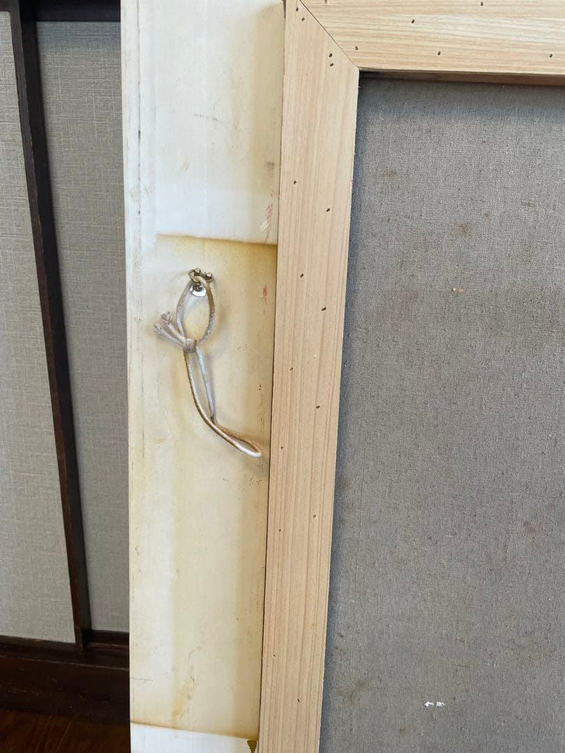 【アンティーク】絵画　油絵　海外入手　作者不明　美術品　大型