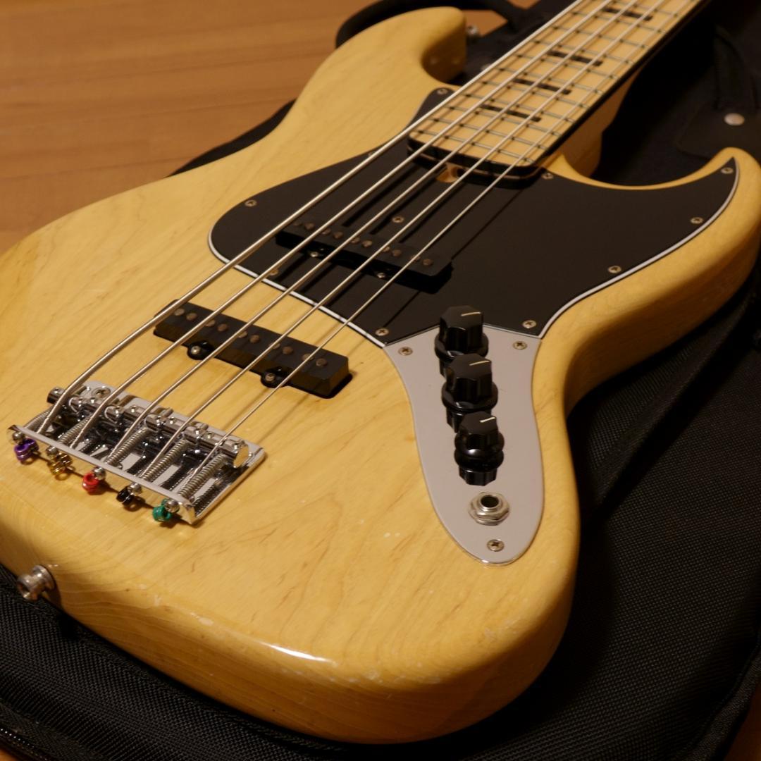 moon JB-5C N/M CR カスタム5弦ベース