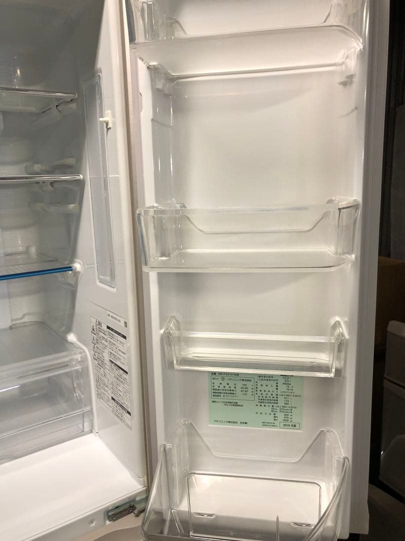 9h20 2016年製 411L 冷蔵庫 NR-F431V-N ファミリー