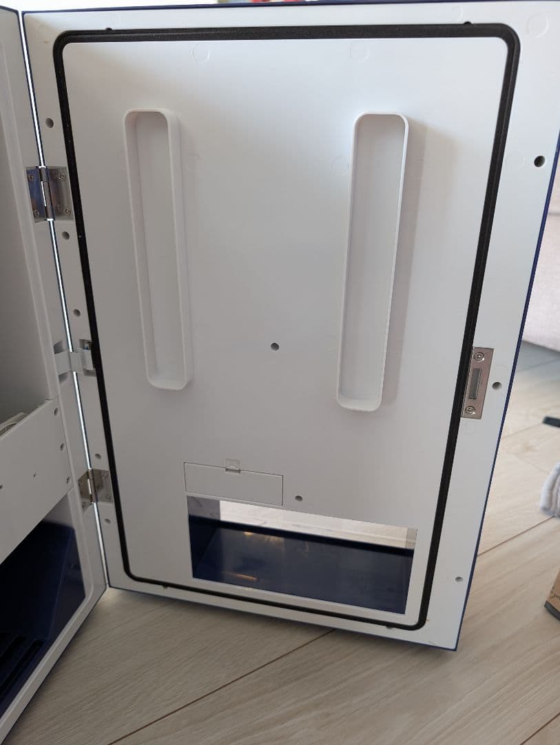 マサオコーポレーション 自販機型 保冷庫 青色 鍵付き 不動品