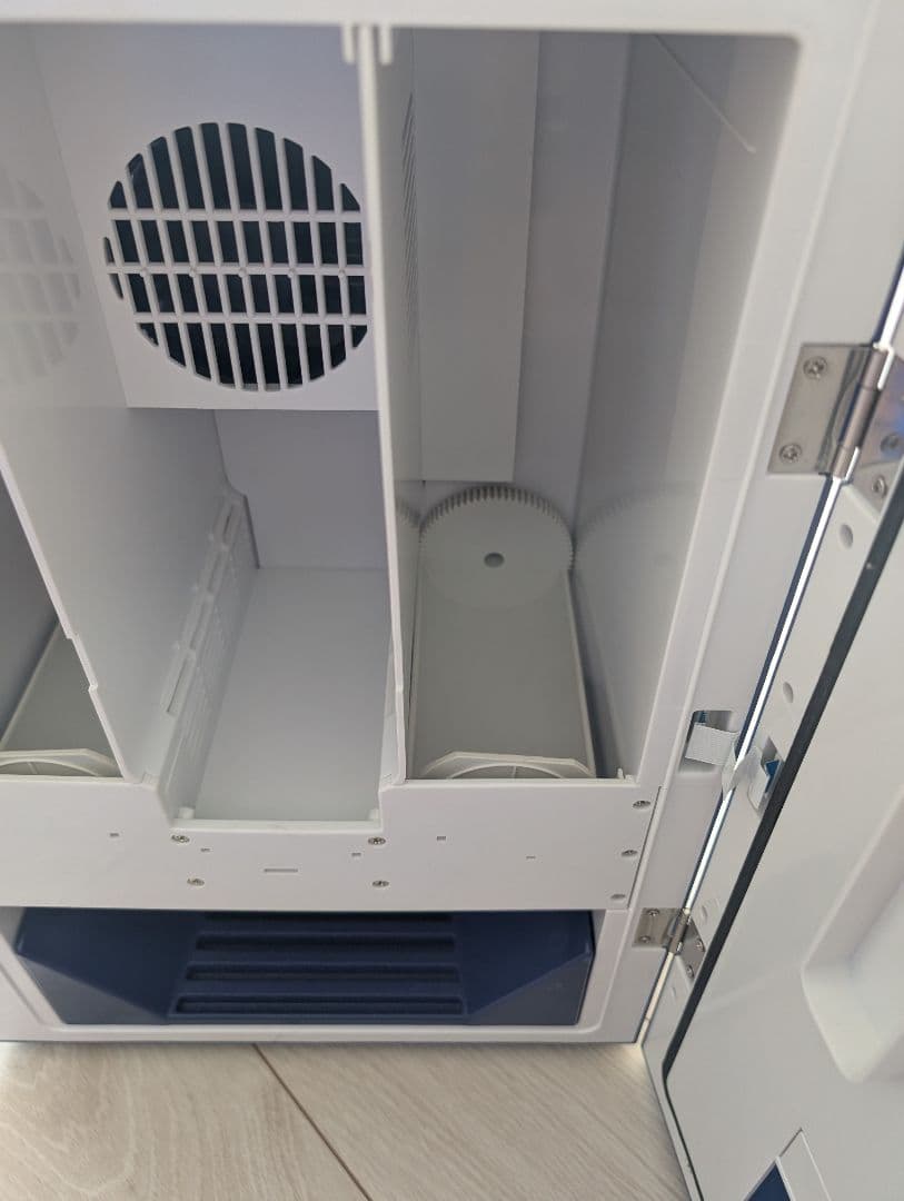 マサオコーポレーション 自販機型 保冷庫 青色 鍵付き 不動品