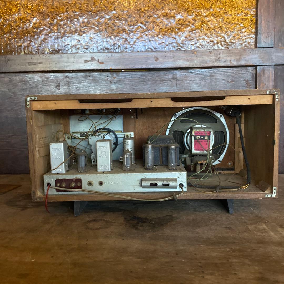 昭和30年頃 真空管ラジオ 木製キャビネット 据置型