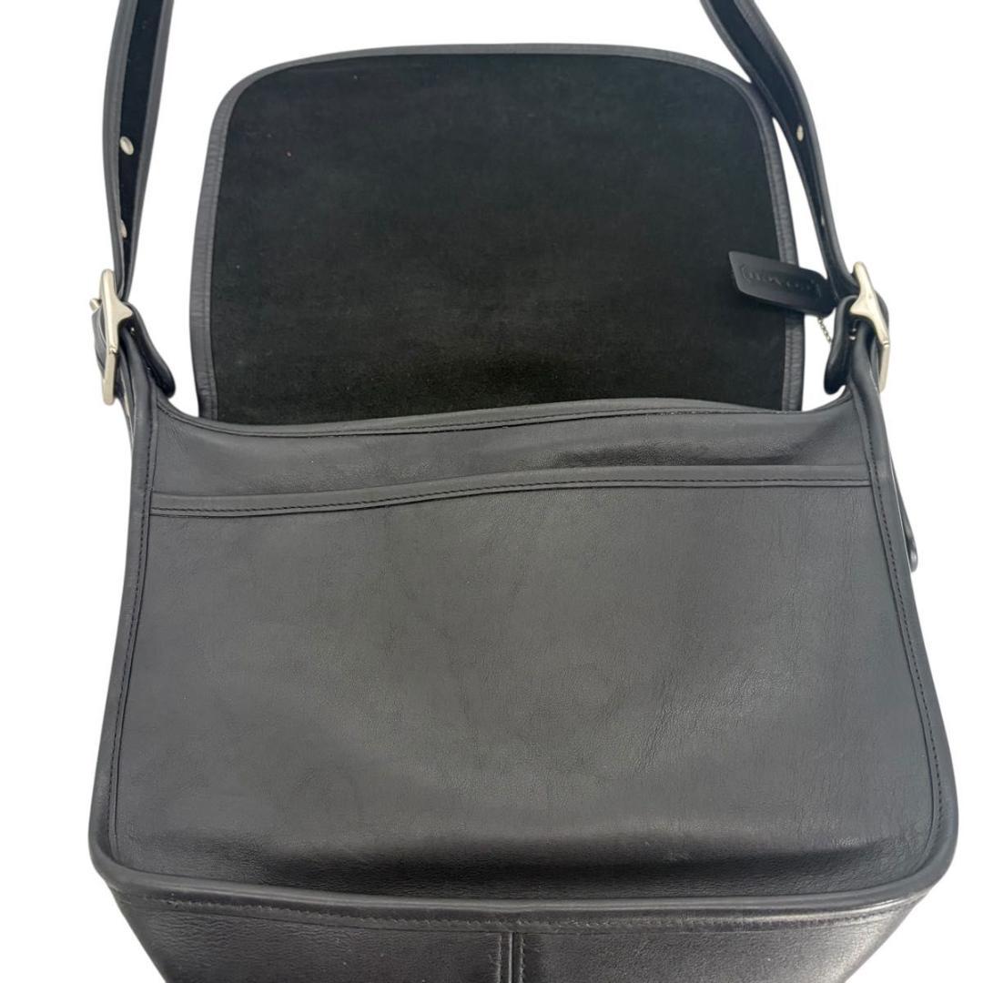 オールド コーチ レザー ショルダーバッグ 9951 ブラック 黒 ヴィンテージ