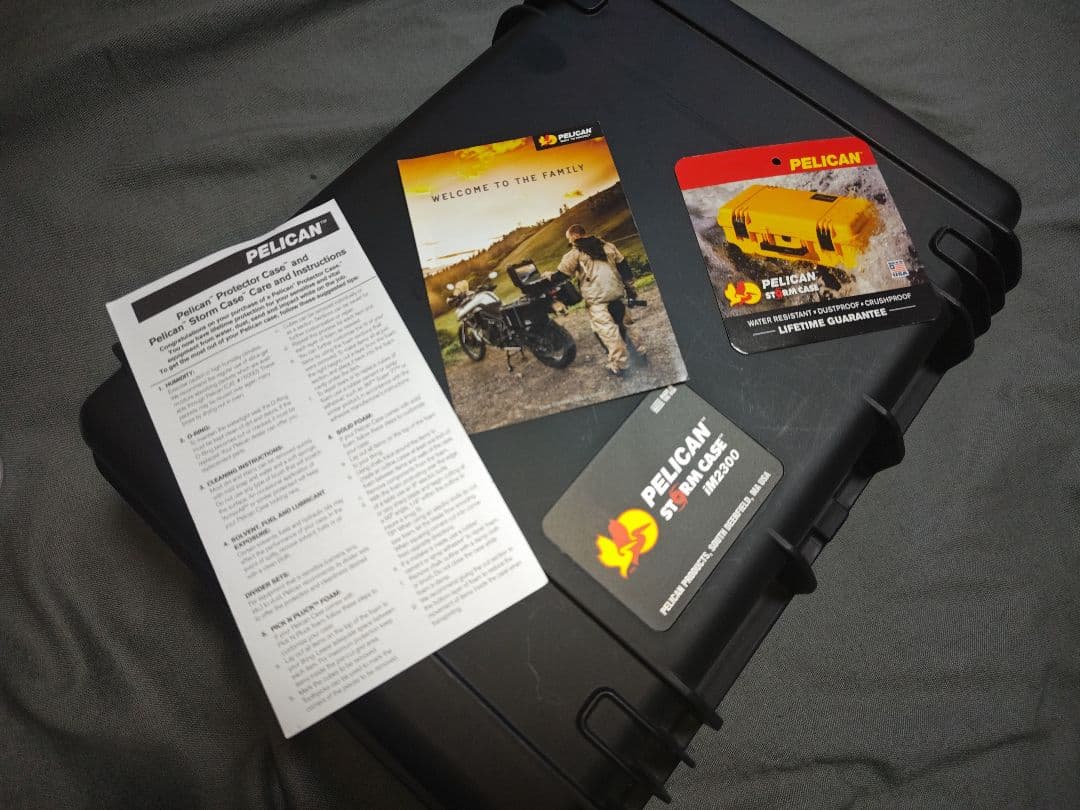 PELICANペリカン IM2300BKストームケース 　純正オーガナイザー付き