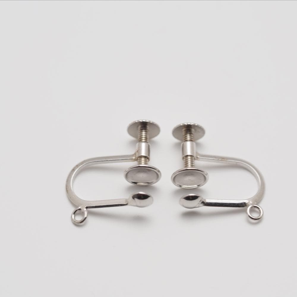 K14WG イヤリング カン付き 空枠 ニッケルフリー 14金 DIY