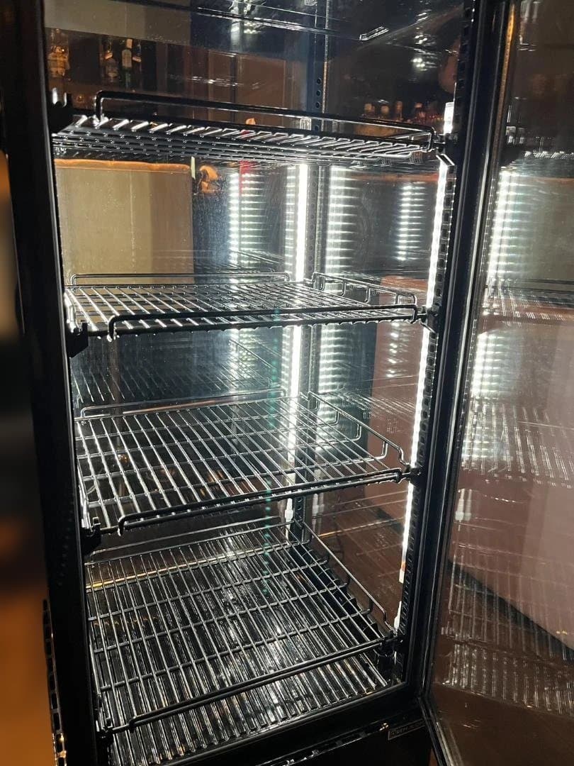 レマコム　業務用冷蔵ショーケース四段LED照明付き105L R4G-105SLB