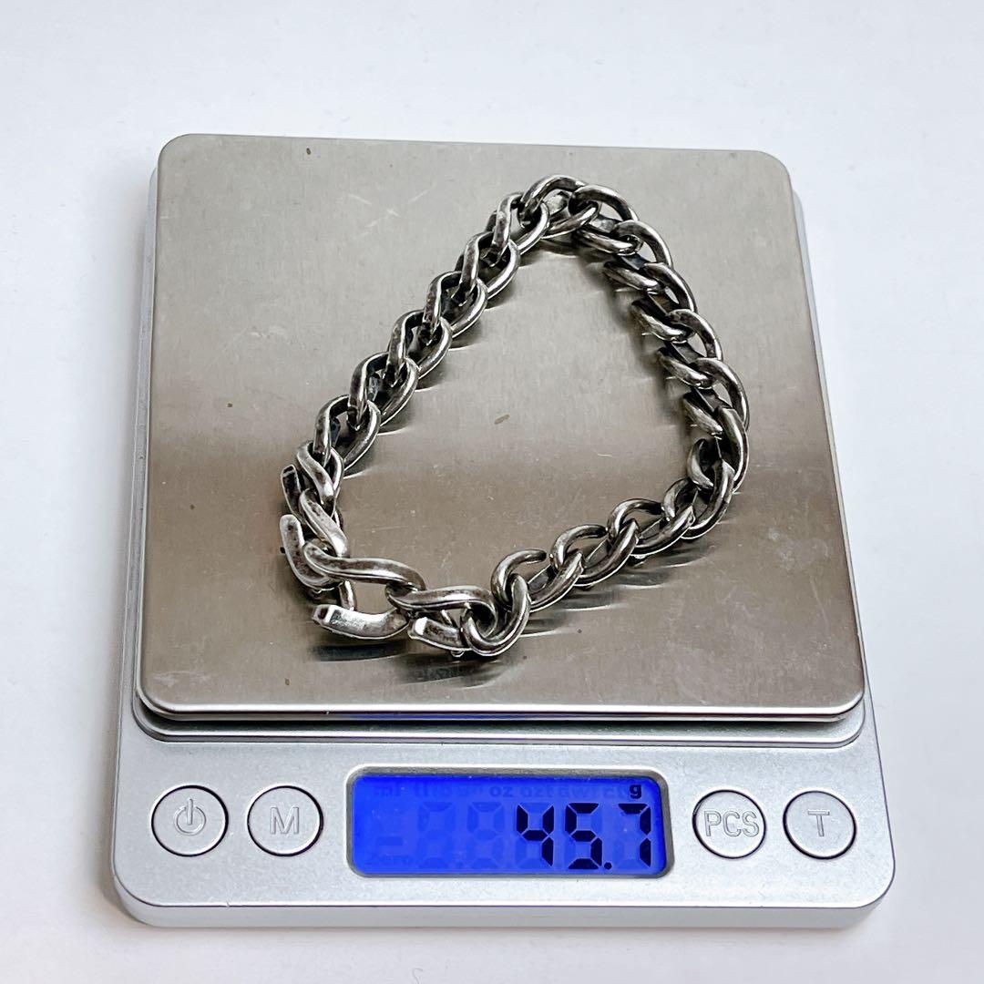 ティファニー　フォージ　ミディアム　ブレスレット　925 XXLいぶし　22コマ