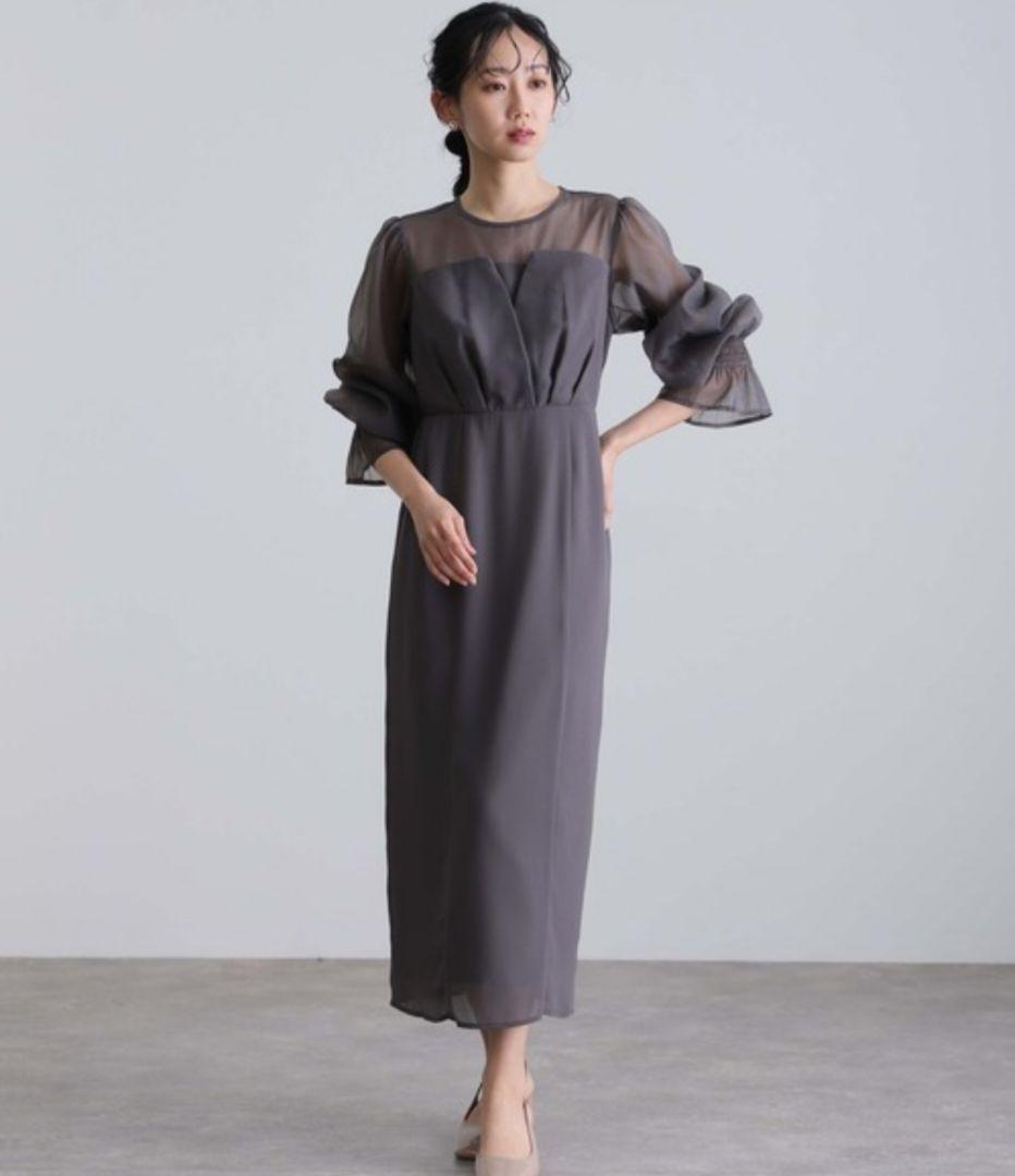 オケージョンドレス チャコール XL