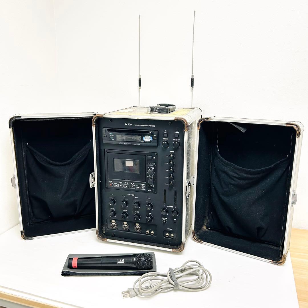 希少 現状品 TOA 移動用PAアンプシステム KZ-30DC ポータブル