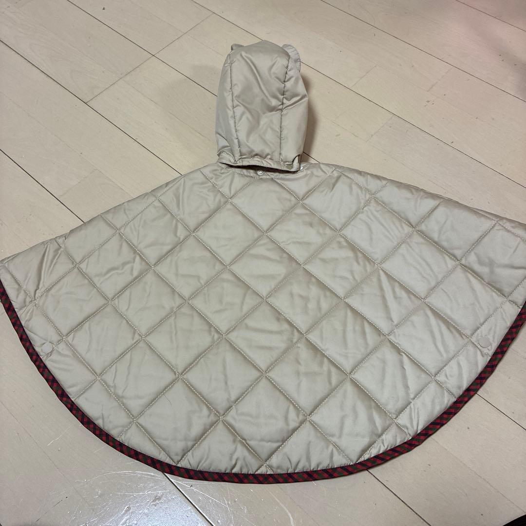 ファミリア 3wayケープ ベビーポンチョ ダウンフェザー使用 ベージュ【90】