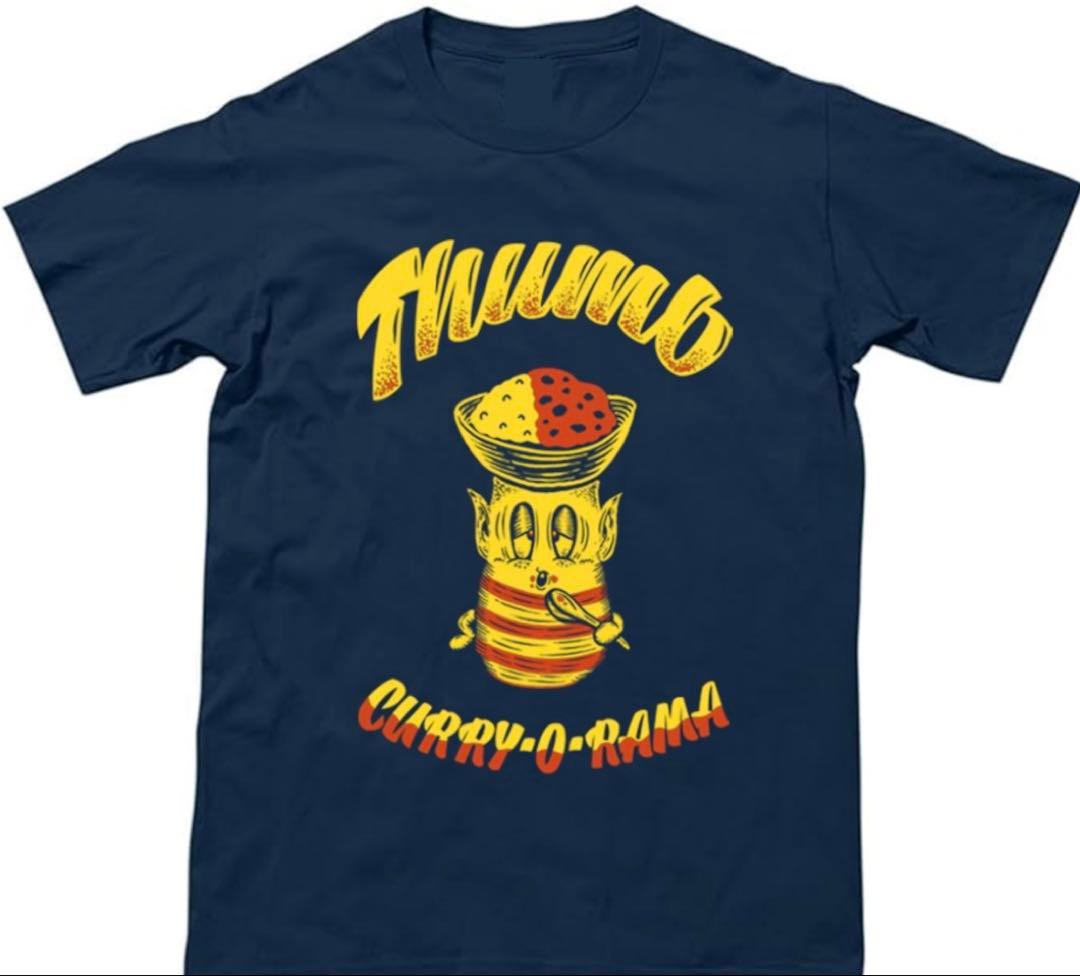 CURRY O RAMA Tee - ネイビー　Lサイズ