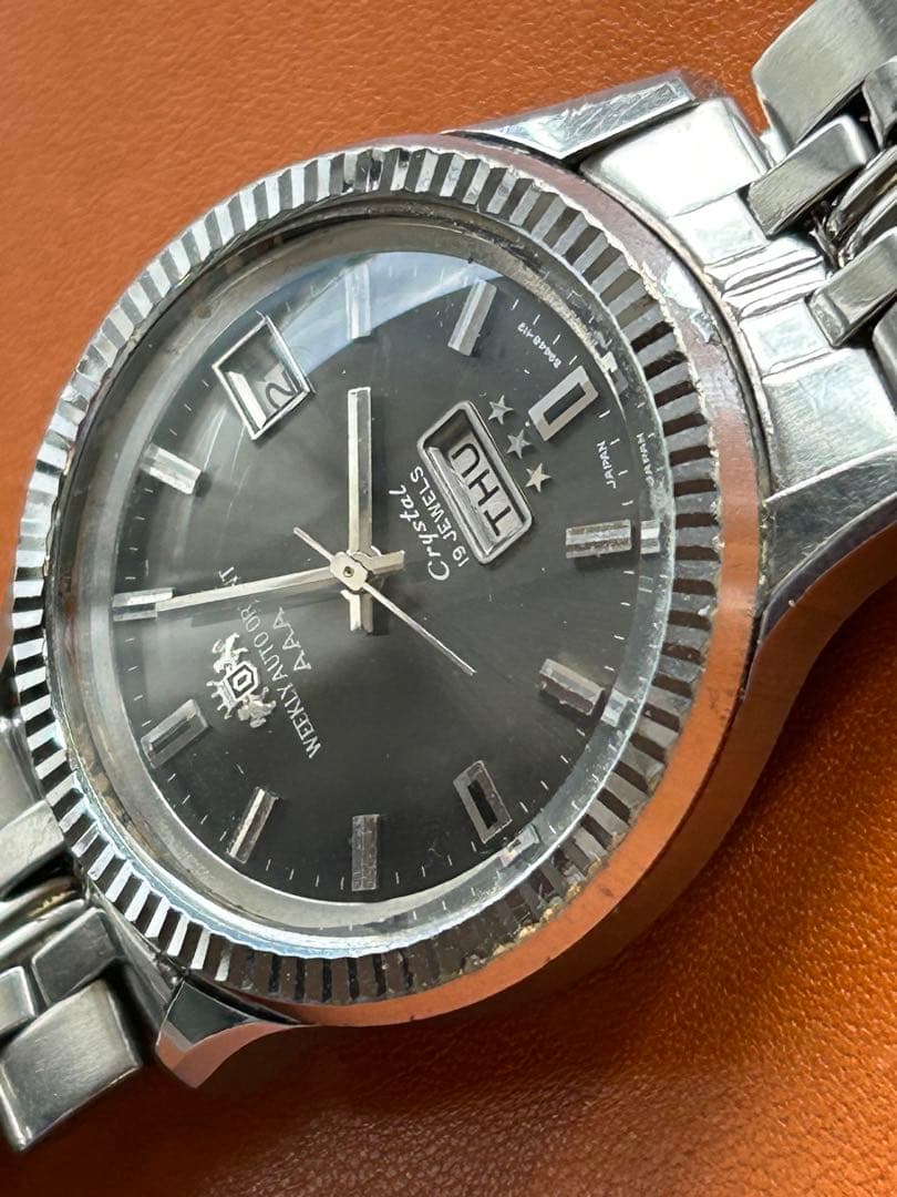 ◇ポワロ◇ オリエント　ウィークリーオート　19石　極美品