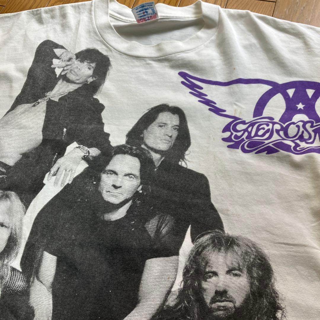 90s AEROSMITH GET A GRIP XL オーバープリント 総柄
