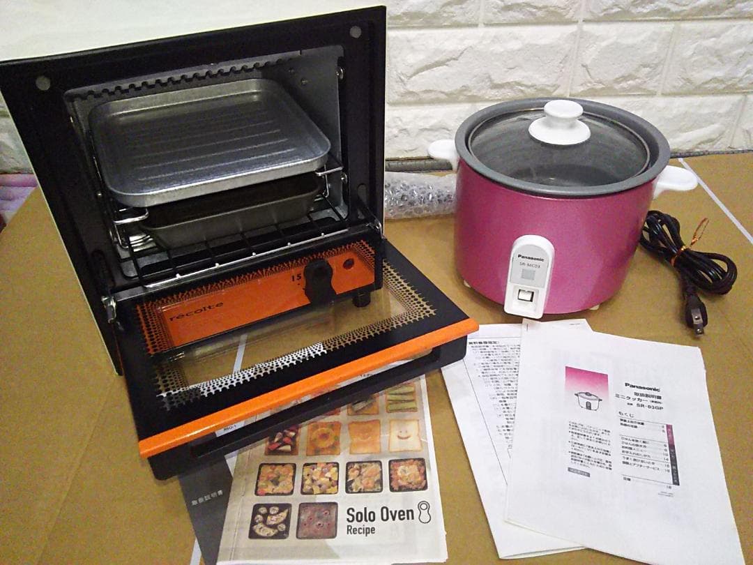 パナソニック　レコルト【ちゃんと使える家電シリーズ】炊飯器　トースター1人暮らし