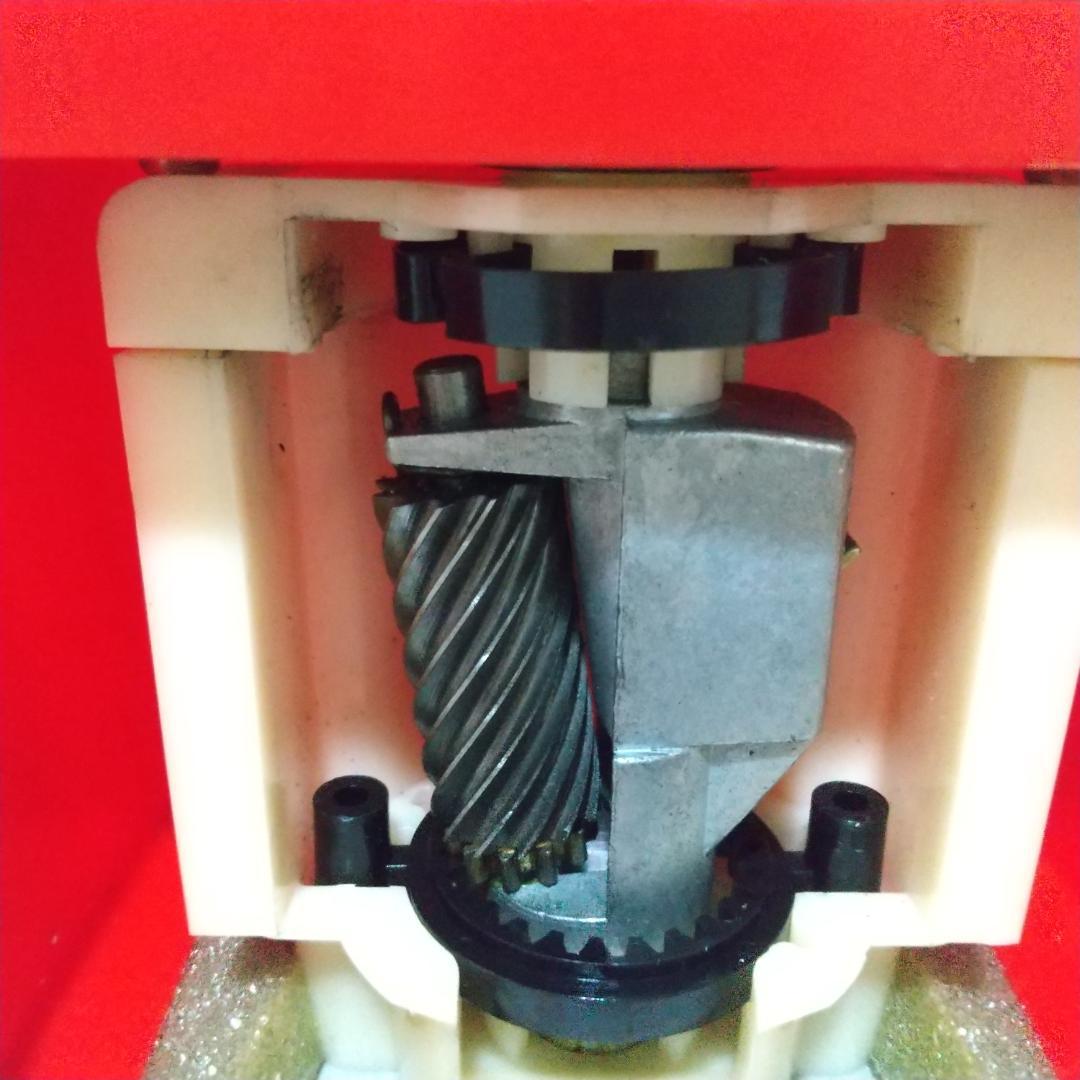 ジャノメ 蛇の目 電動シャープナー 赤 レトロ 鉛筆削り 未使用