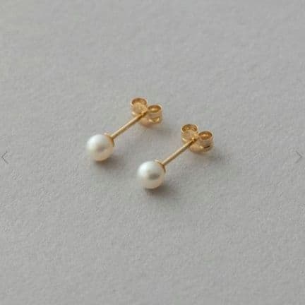 【美品】エテ K18 YG パール ピアス ete 現行品