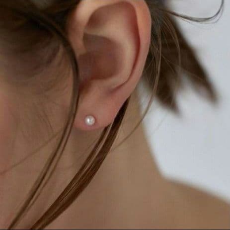 【美品】エテ K18 YG パール ピアス ete 現行品