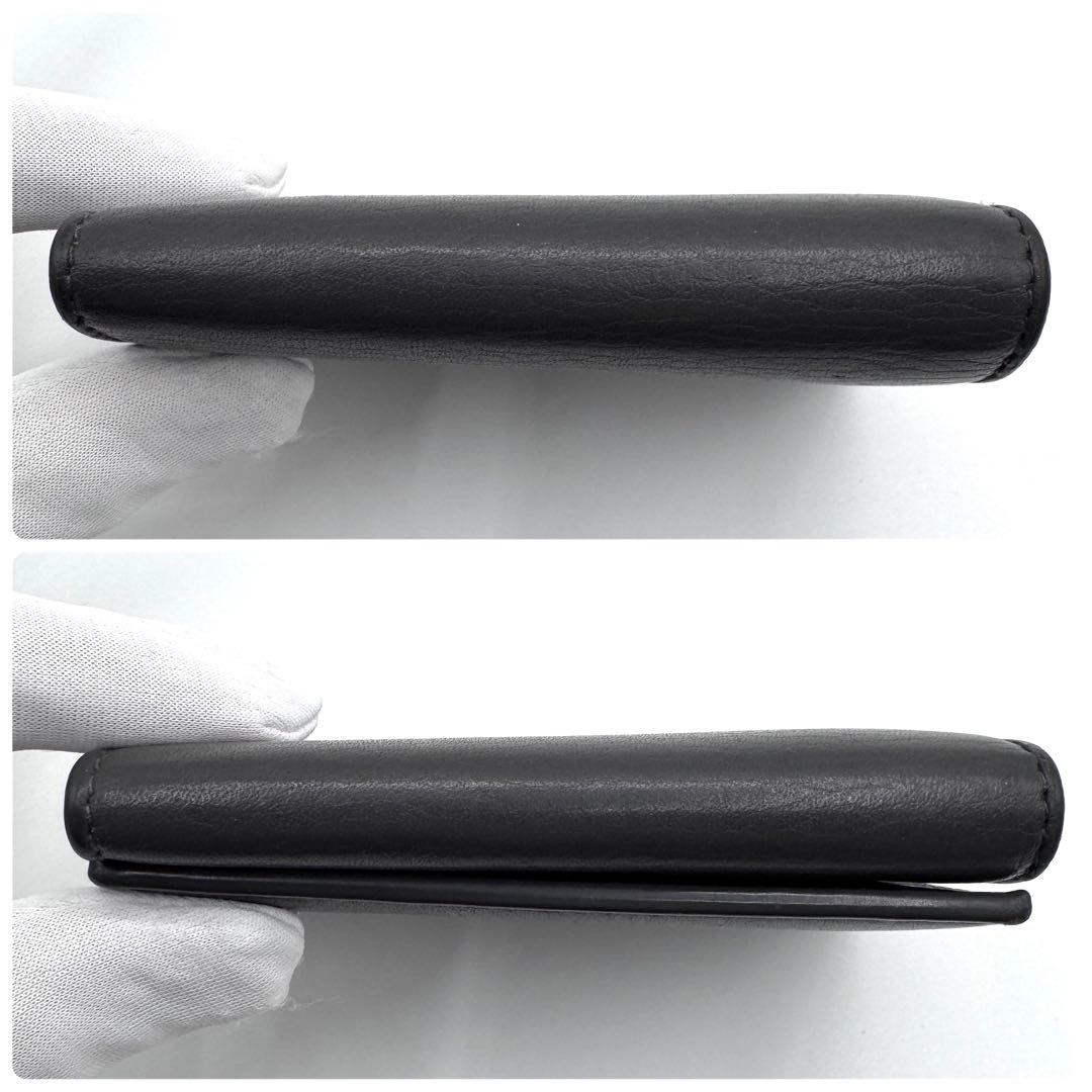 美品✨サンローラン　6連　キーケース　キーリング　カサンドラ　金ロゴ　グレー