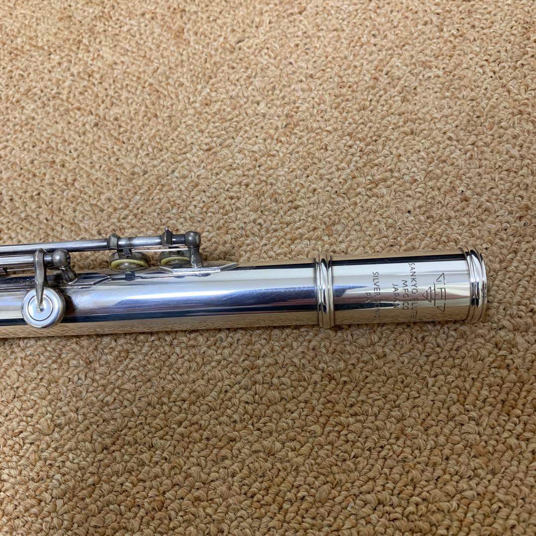 【良品】サンキョウ　調整済　シルバーソニック　フルート　ニューEメカ付　銀製