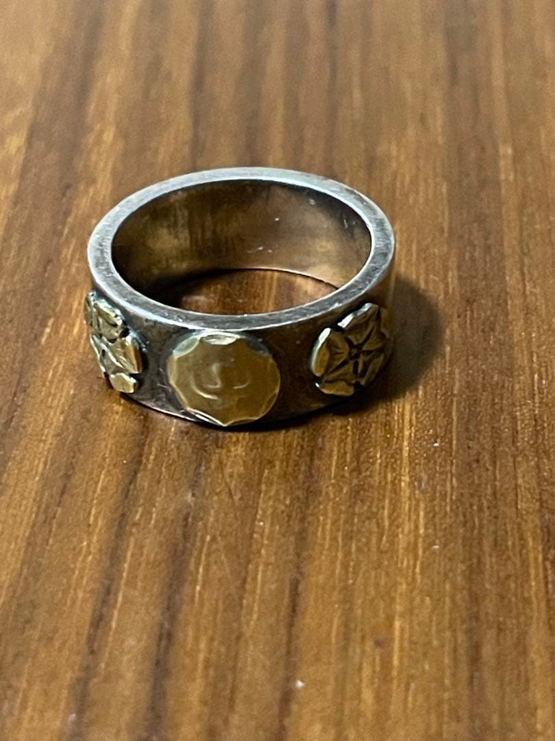 ダブルローズ　フローラル　リング指輪　15号　ゴローズtype