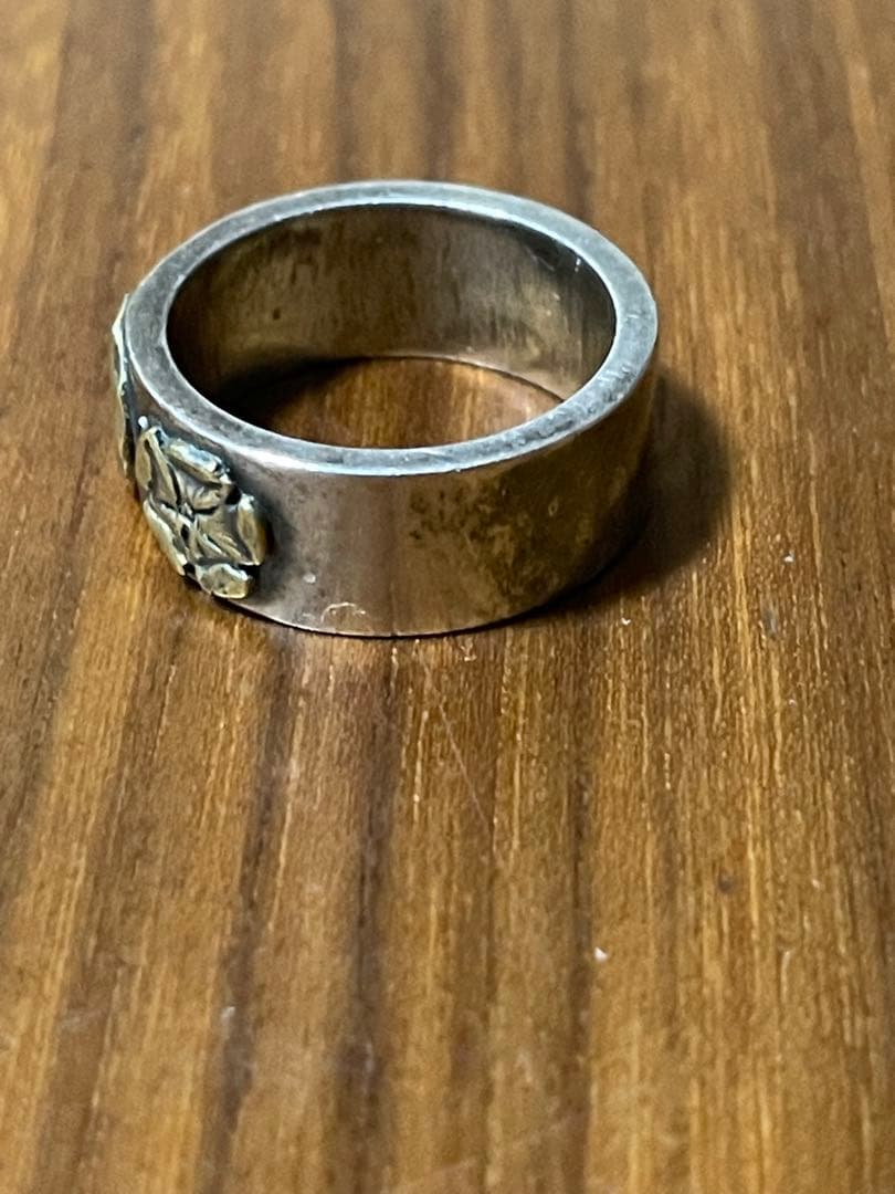 ダブルローズ　フローラル　リング指輪　15号　ゴローズtype