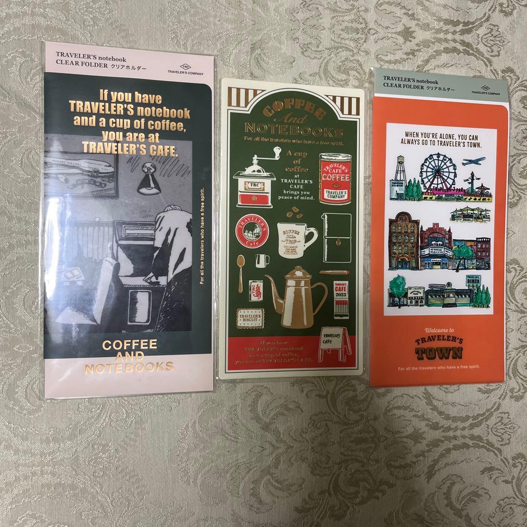 トラベラーズノート京都限定&リフィルノート色々12冊及びクリアホルダー等