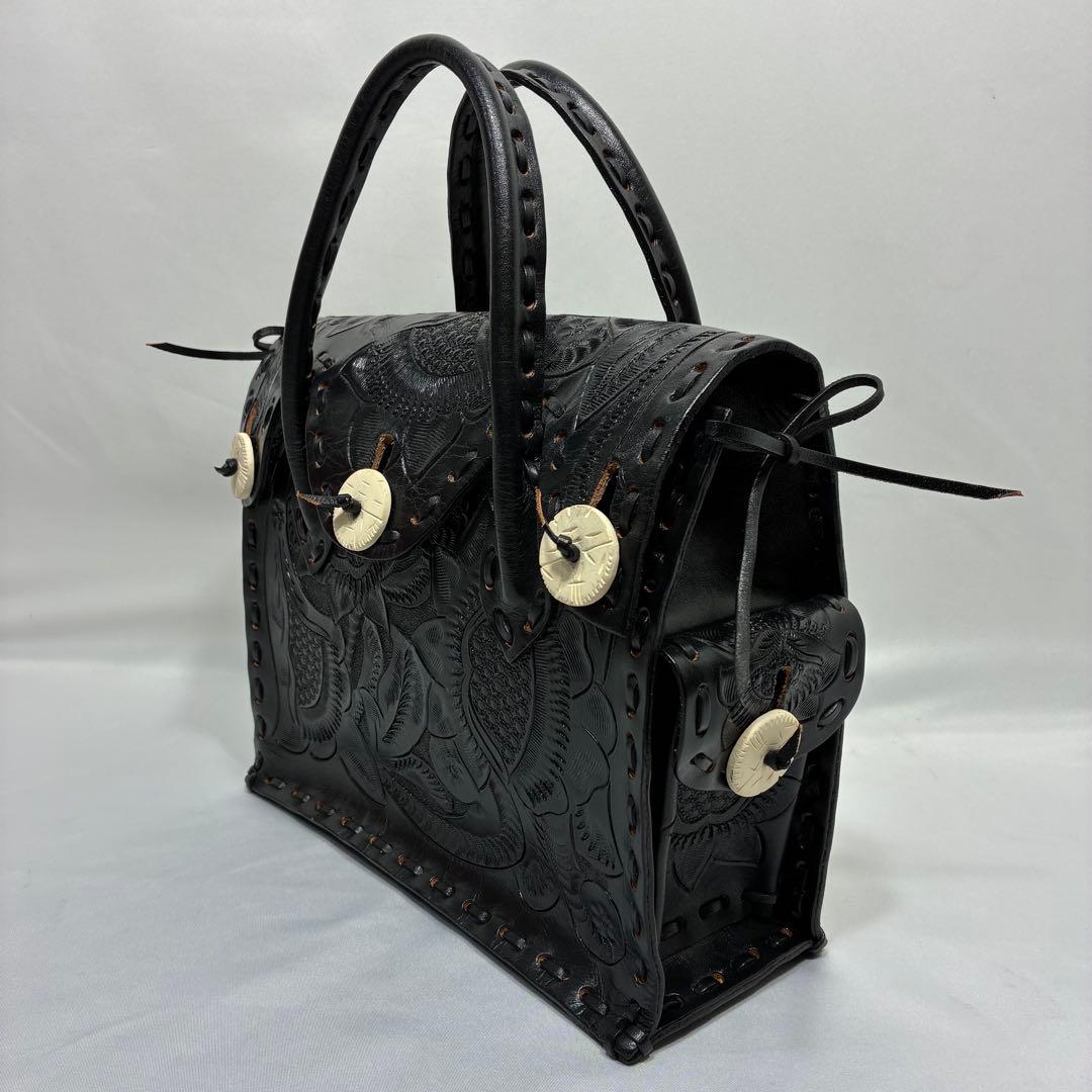【美品】 Carving tribes Maestra S ハンドバッグ 黒
