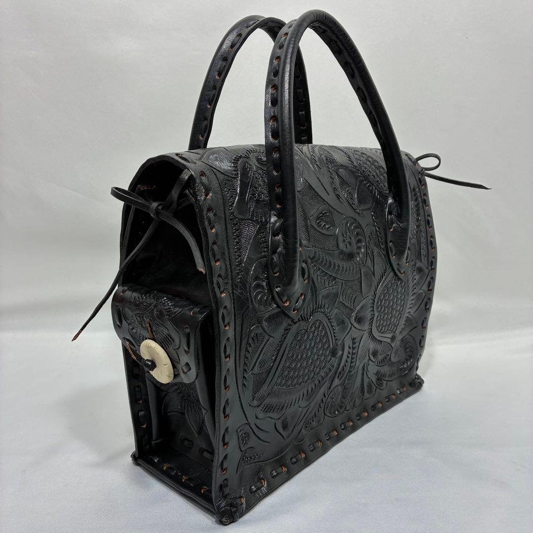 【美品】 Carving tribes Maestra S ハンドバッグ 黒