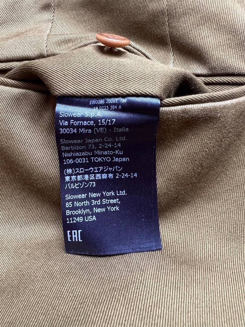 INCOTEX TAPERED FIT テーパードチノパン