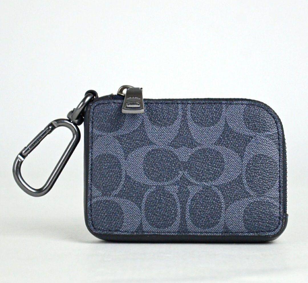 COACHアウトレット/Lジップキーケース＊デニム＊新品