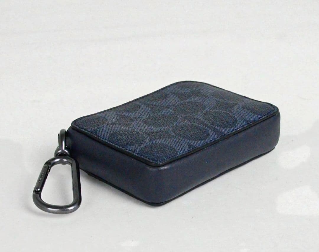 COACHアウトレット/Lジップキーケース＊デニム＊新品