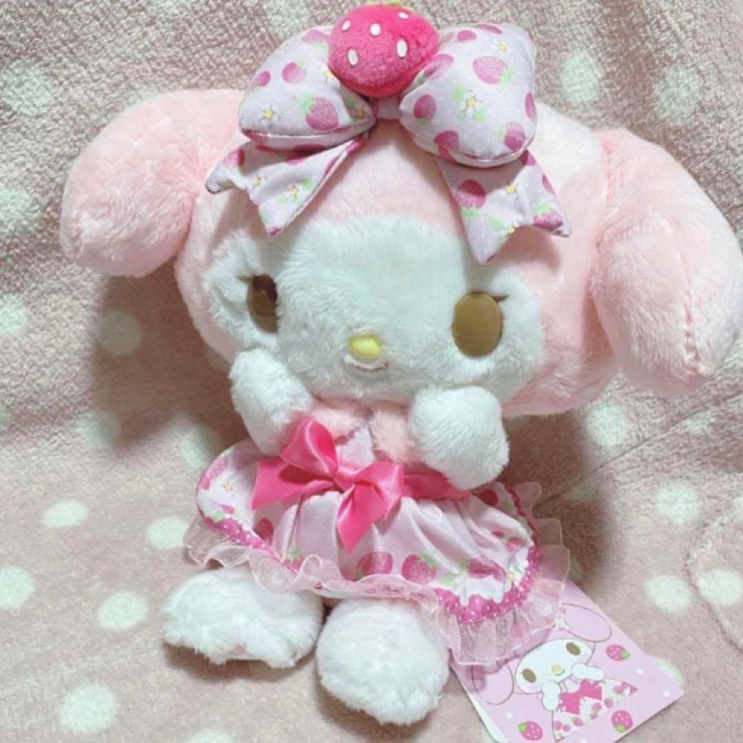 【サンリオ】マイメロ ぬいぐるみ いちご衣装