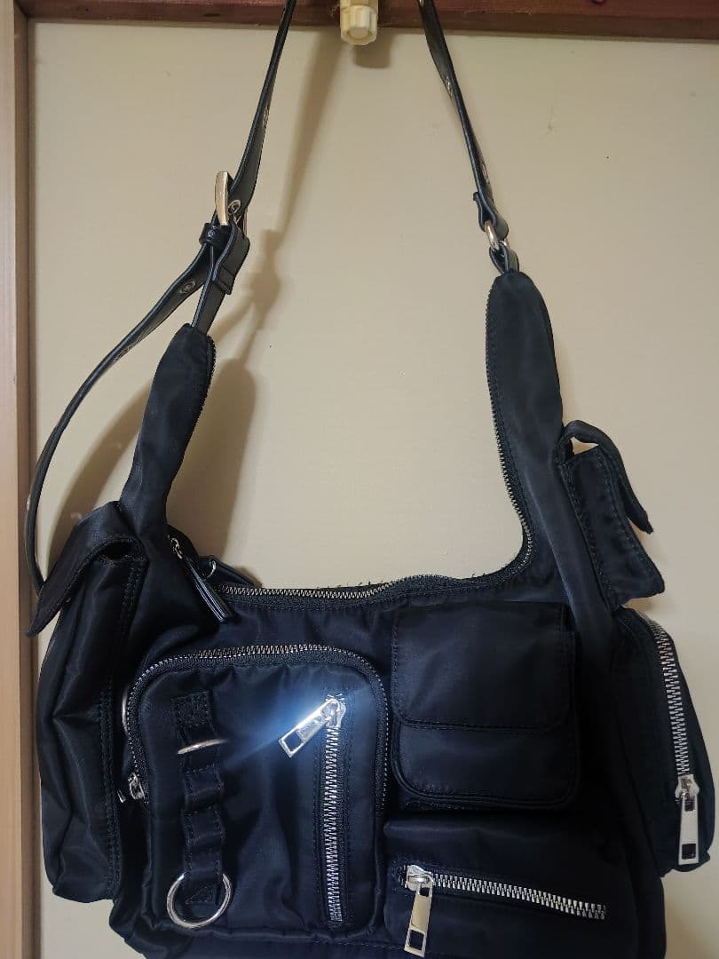 【ochame】美品JEANASISマルチポケットワンショルダーBAG