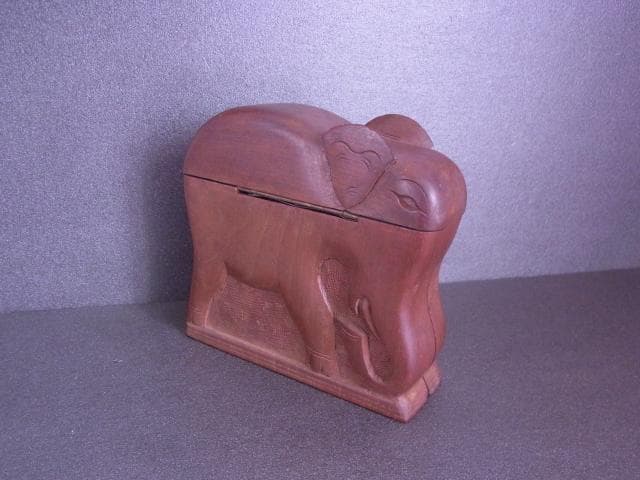 アールデコ　象　煙草入れ　タバコ　シガレットケース　置物　戦前　戦後　昭和レトロ