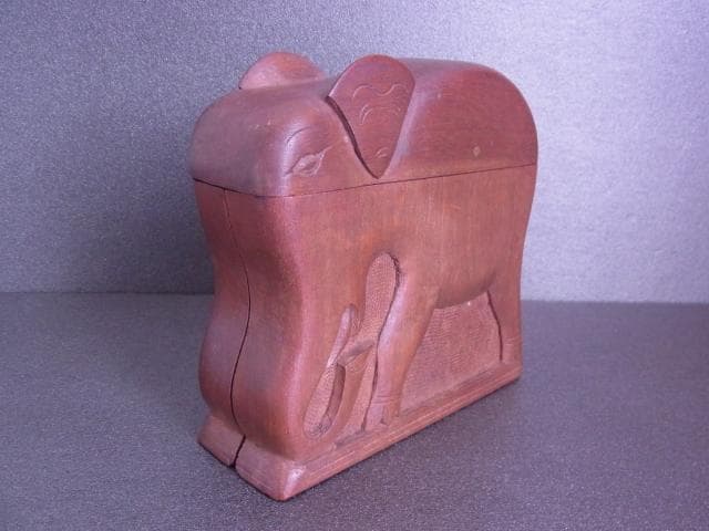 アールデコ　象　煙草入れ　タバコ　シガレットケース　置物　戦前　戦後　昭和レトロ