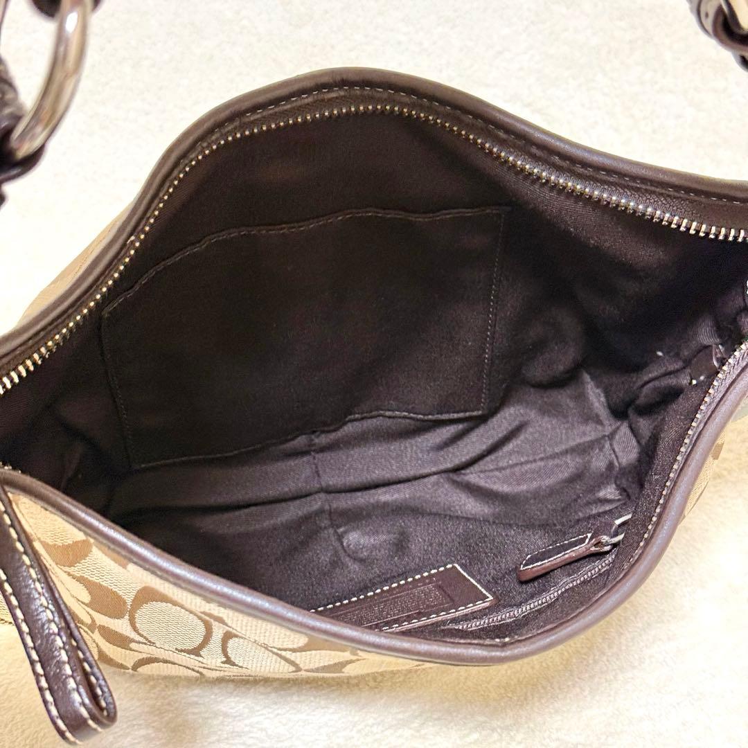COACH ワンショルダー バッグ シグネチャー ブラウン系 6267