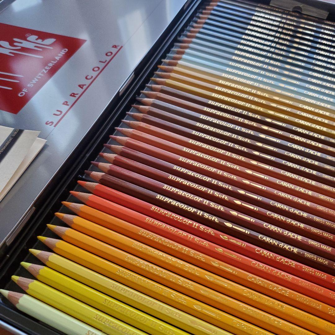 【Caran d'Ache】カランダッシュ 色鉛筆 120色 スプラカラーソフト