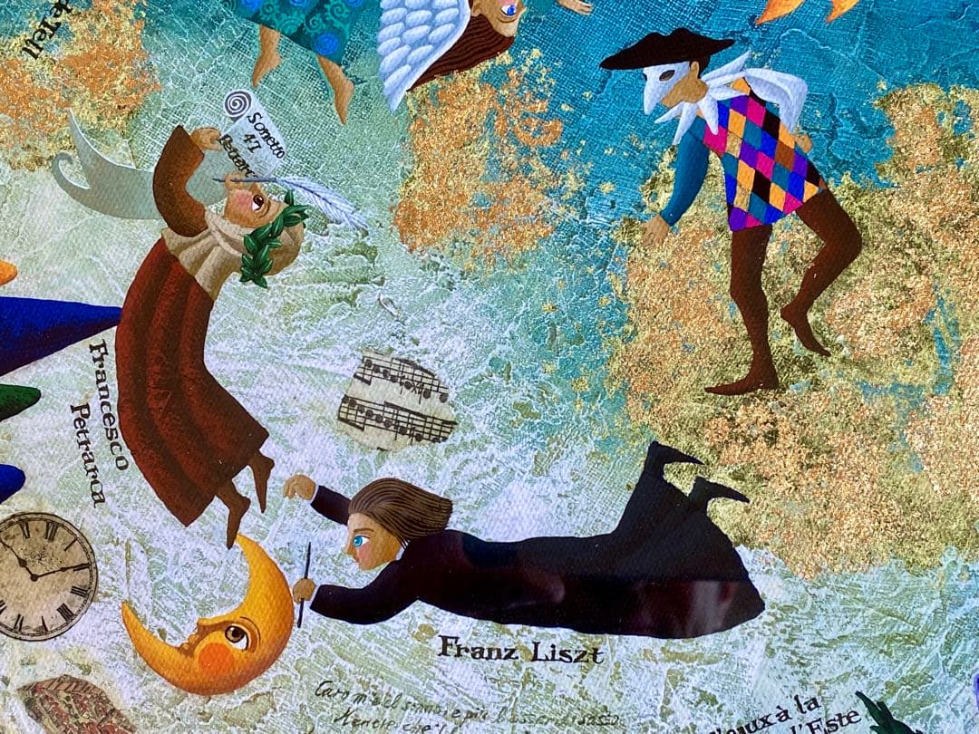 ⭐️ 新品 ⭐️ ♪ 巡礼の年 ♪ リスト ⭐️ アクリル絵画