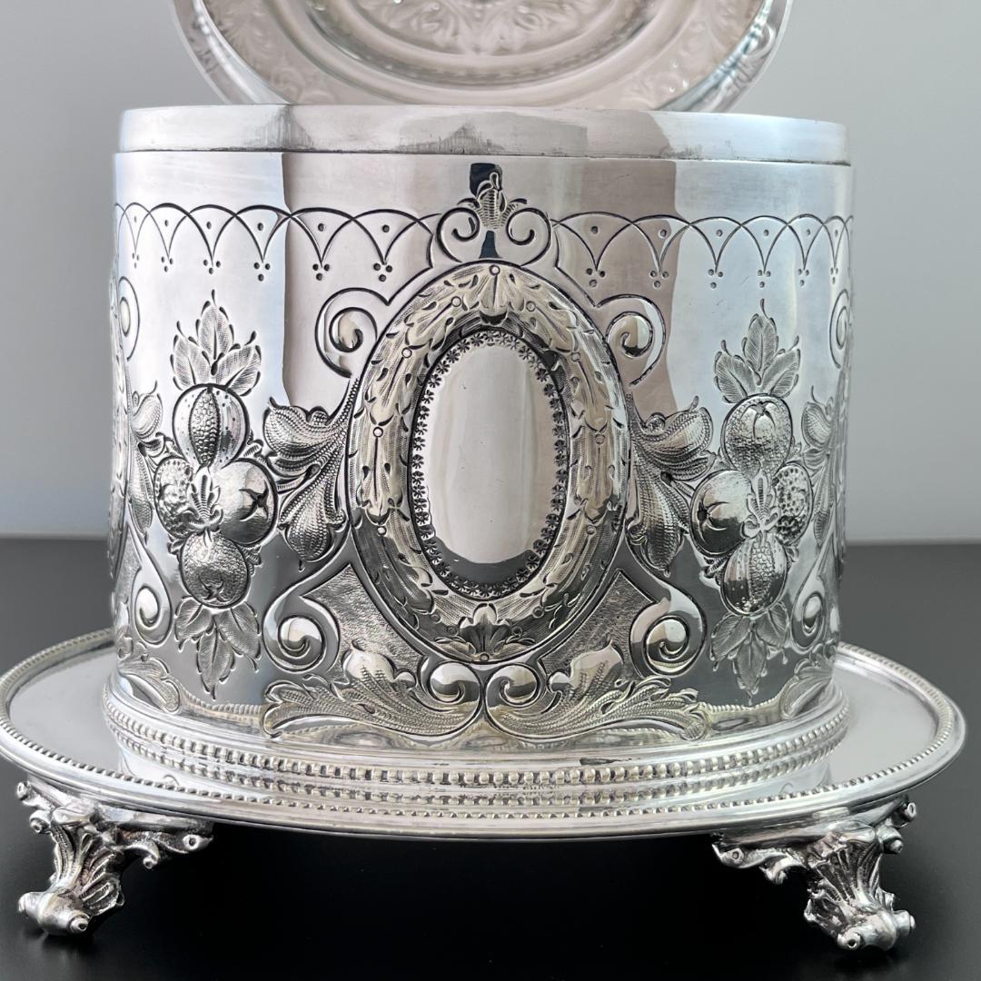 【Mappin & Webb】 ビスケットボックス/クッキージャー