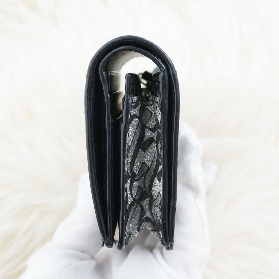 ほぼ未使用品　箱・タグ付き　jimmy choo ジミーチュウ　折り財布　ロゴ