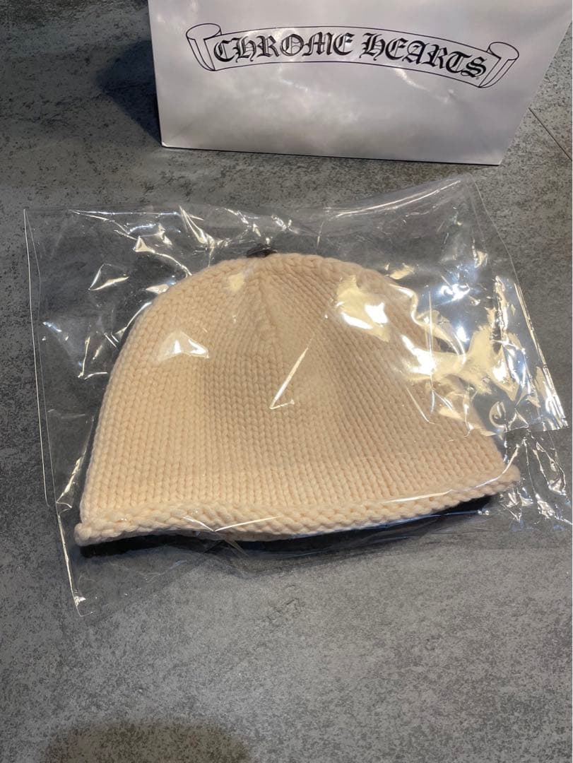超希少　クロムハーツ　カシミヤニット帽　クロスデザイン
