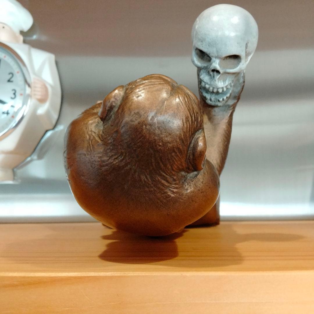 60s ダーウィン　スカル　ドクロ　モンキー　ビンテージ 毛なみ