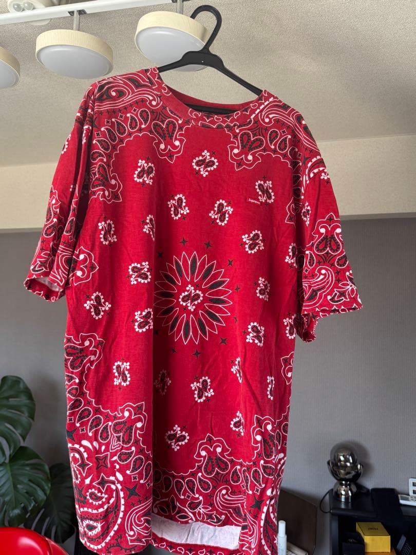 Supreme Small BoxTee バンダナRED XL
