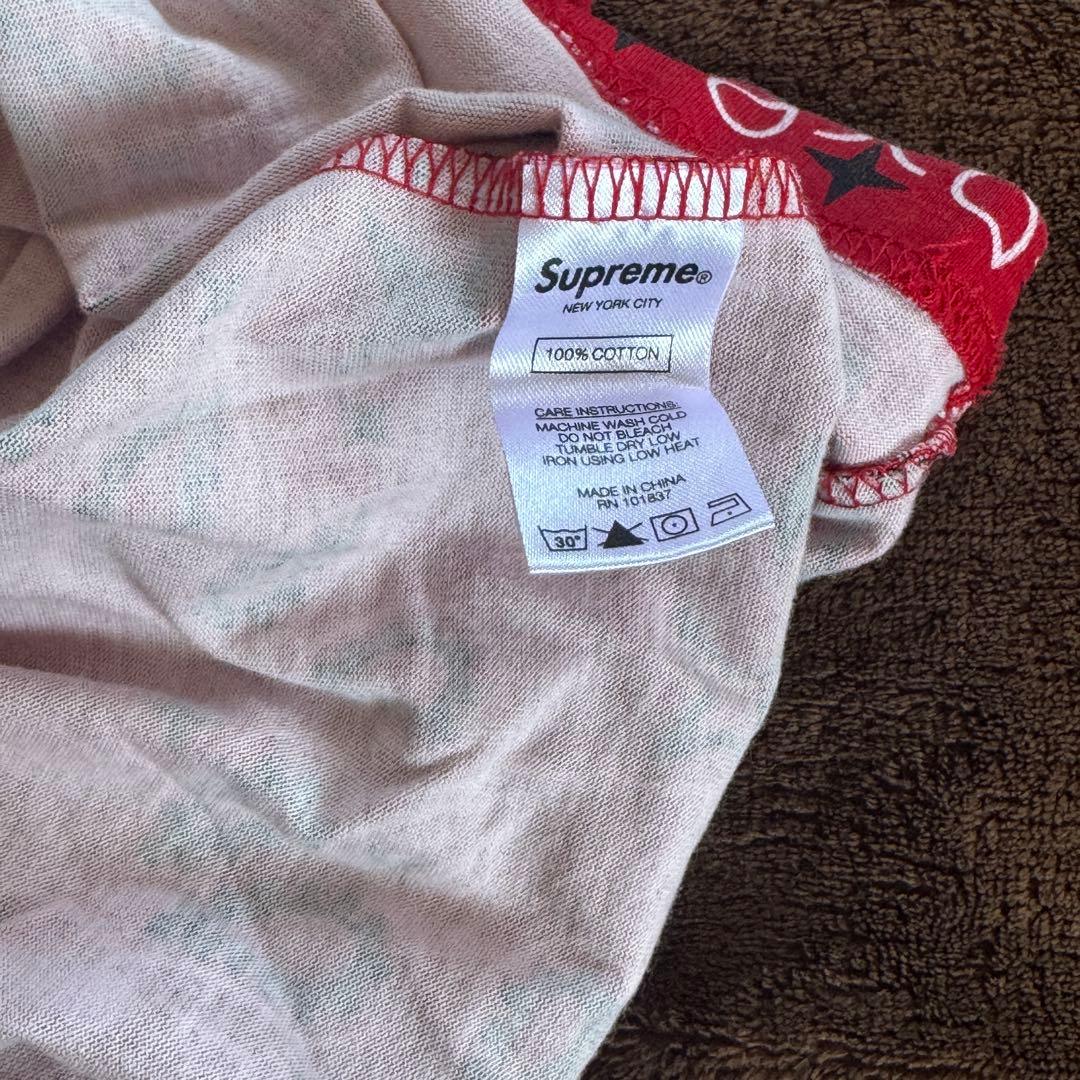 Supreme Small BoxTee バンダナRED XL
