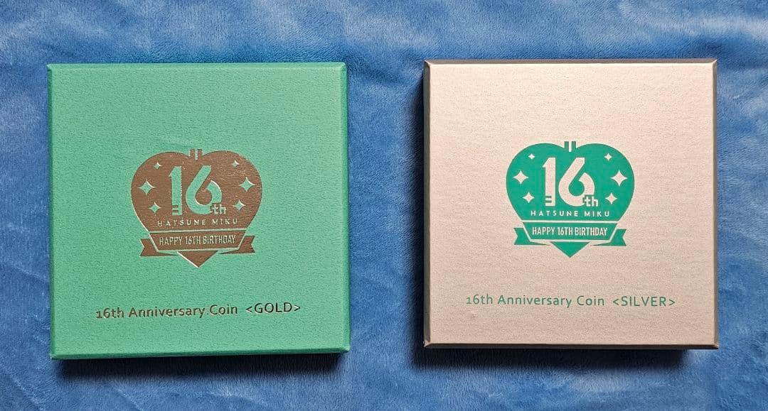 最終値下　初音ミク Happy 16th Birthday　公式カラー金貨・銀貨