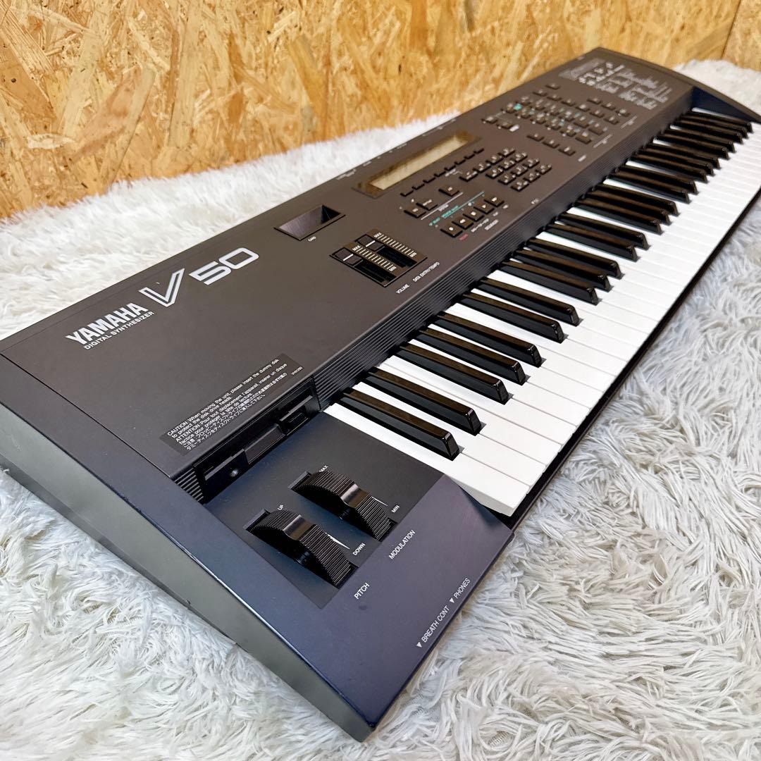 YAMAHA ヤマハ V50 シンセサイザー 61鍵盤 動作品②