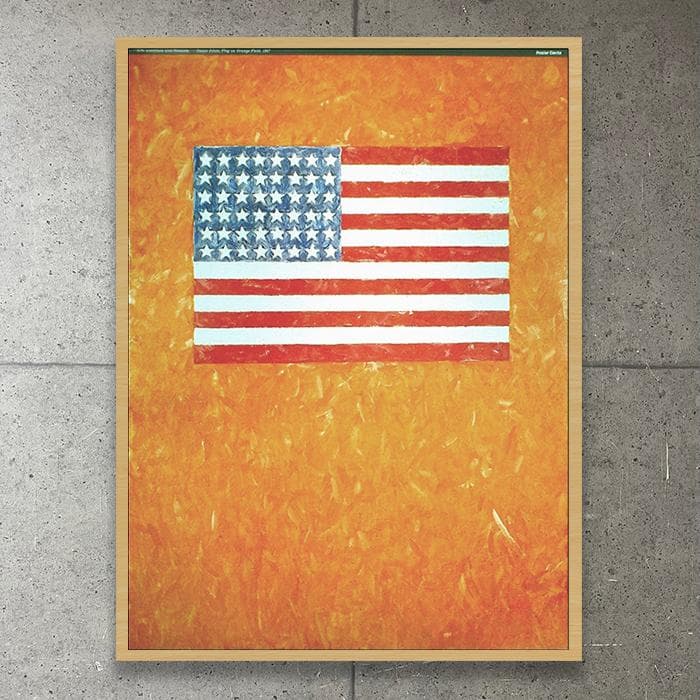 額装品/KFlag/ジャスパー ジョーンズ/アート/ポスター/インテリア